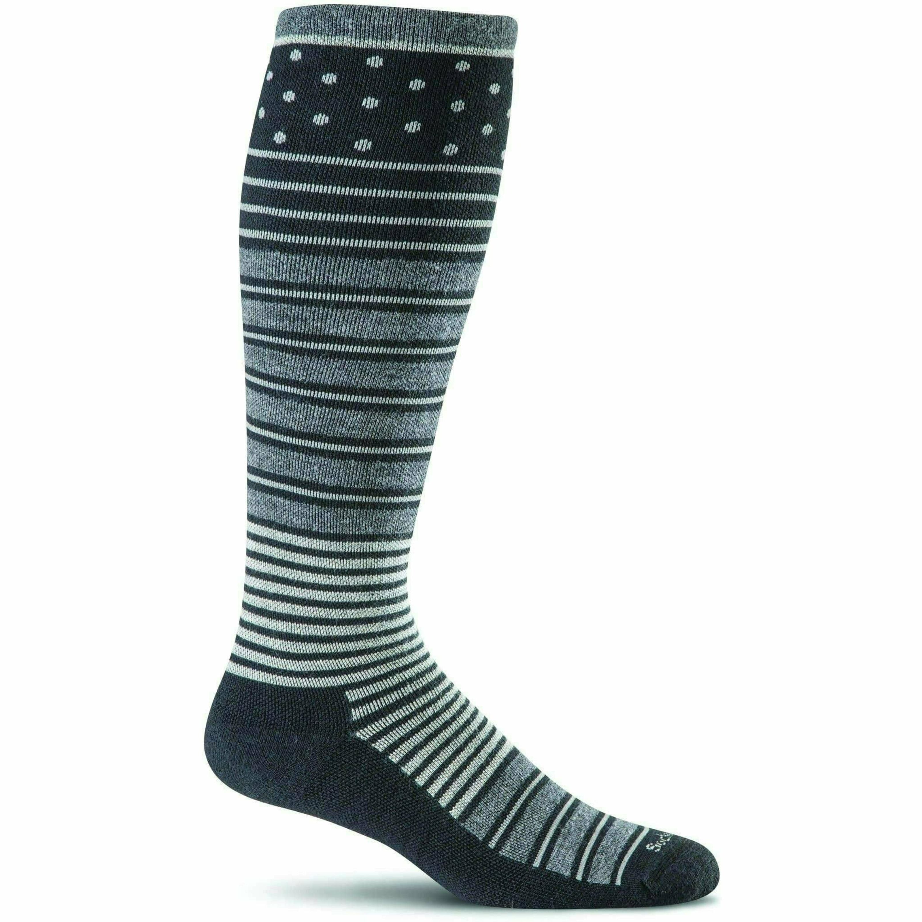 Sockwell Womens Twister Firm Compression Socks  -  Small/Medium / Black