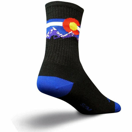 SockGuy Colorado Mountain Turbo Wool Crew Socks  -  Small/Medium