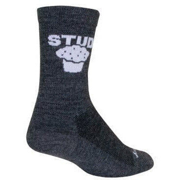 SockGuy Stud Muffin Wool Crew Socks  -  Small/Medium