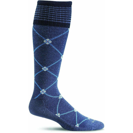 Sockwell Womens Elevation Firm Compression Knee High Socks  -  Small/Medium / Denim