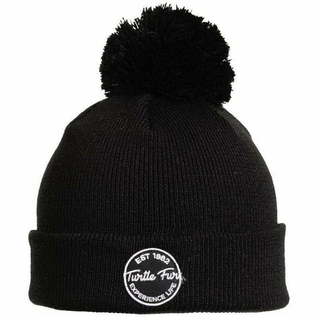 Turtle Fur Winds of Change Pom Beanie  -  One Size Fits Most / Black