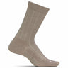 Feetures Womens Everyday Texture Ultra Light Crew Socks  -  Small / Oatmeal