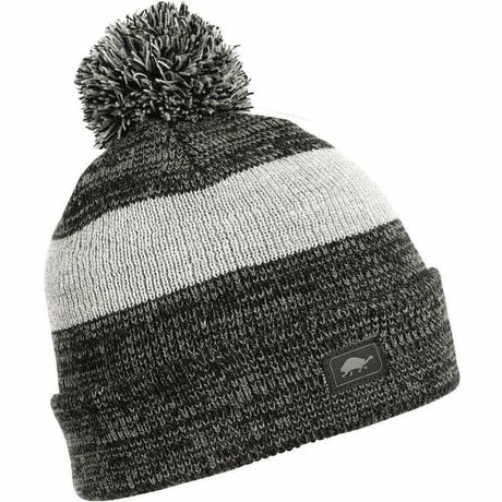 Turtle Fur Shiner Reflective Pom Beanie  -  One Size Fits Most / Gray