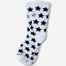 Hippy Feet Ziggy Stars Crew Socks  -  Small / White