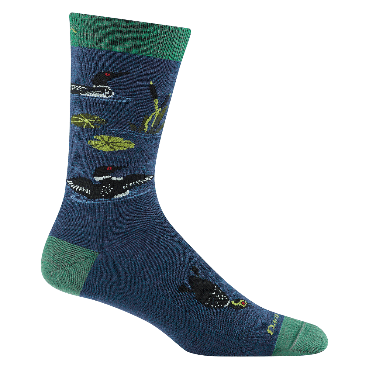 Darn Tough Mens Diver Crew Lightweight Socks  -  Large / Denim