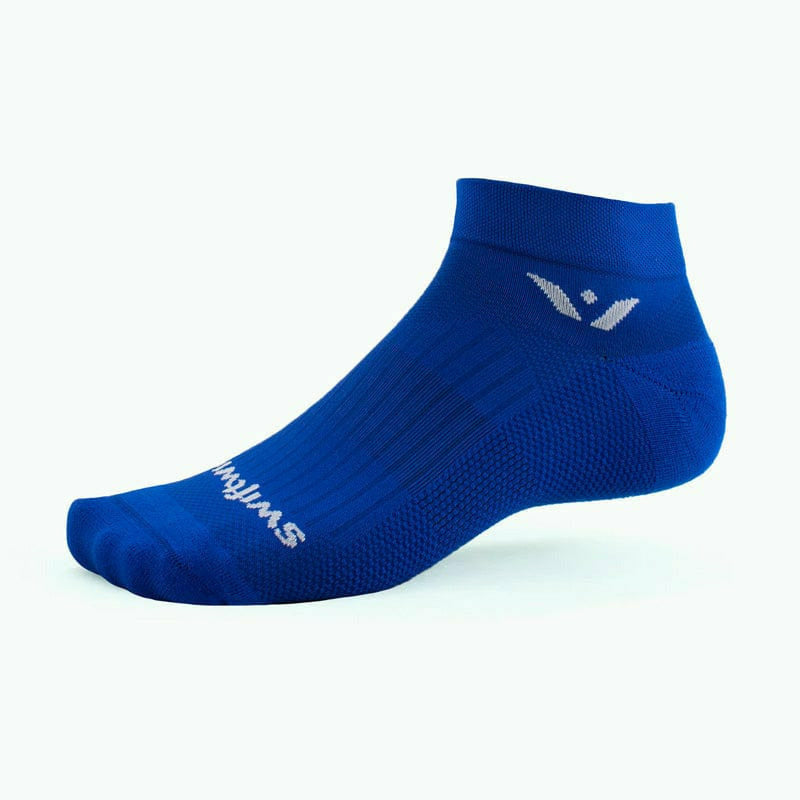 Swiftwick Aspire One Ankle Socks  -  Small / Cobalt Blue