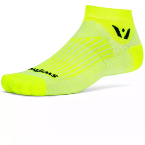 Swiftwick Aspire One Ankle Socks  -  Small / Hi Viz Yellow
