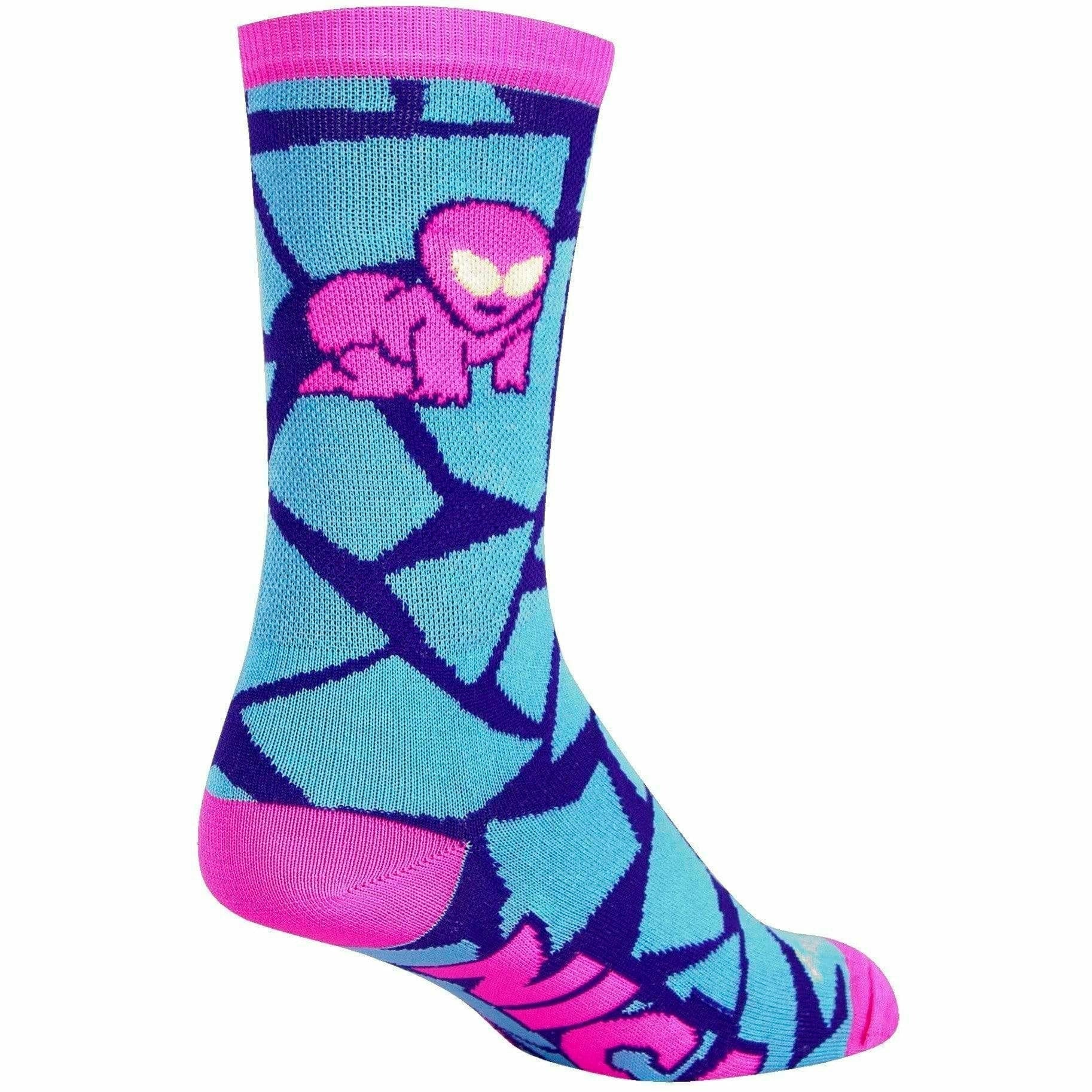 SockGuy N.I.C.A Alien Performance Crew Socks  -  Small/Medium