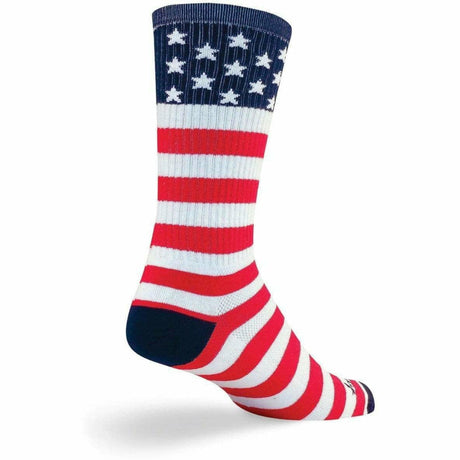SockGuy USA Flag Performance Crew Socks  -  Small/Medium