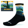 Swiftwick Vision Six Impression National Parks Collection Crew Socks  -  Small / Denali