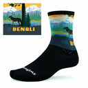Swiftwick Vision Six Impression National Parks Collection Crew Socks  -  X-Large / Denali