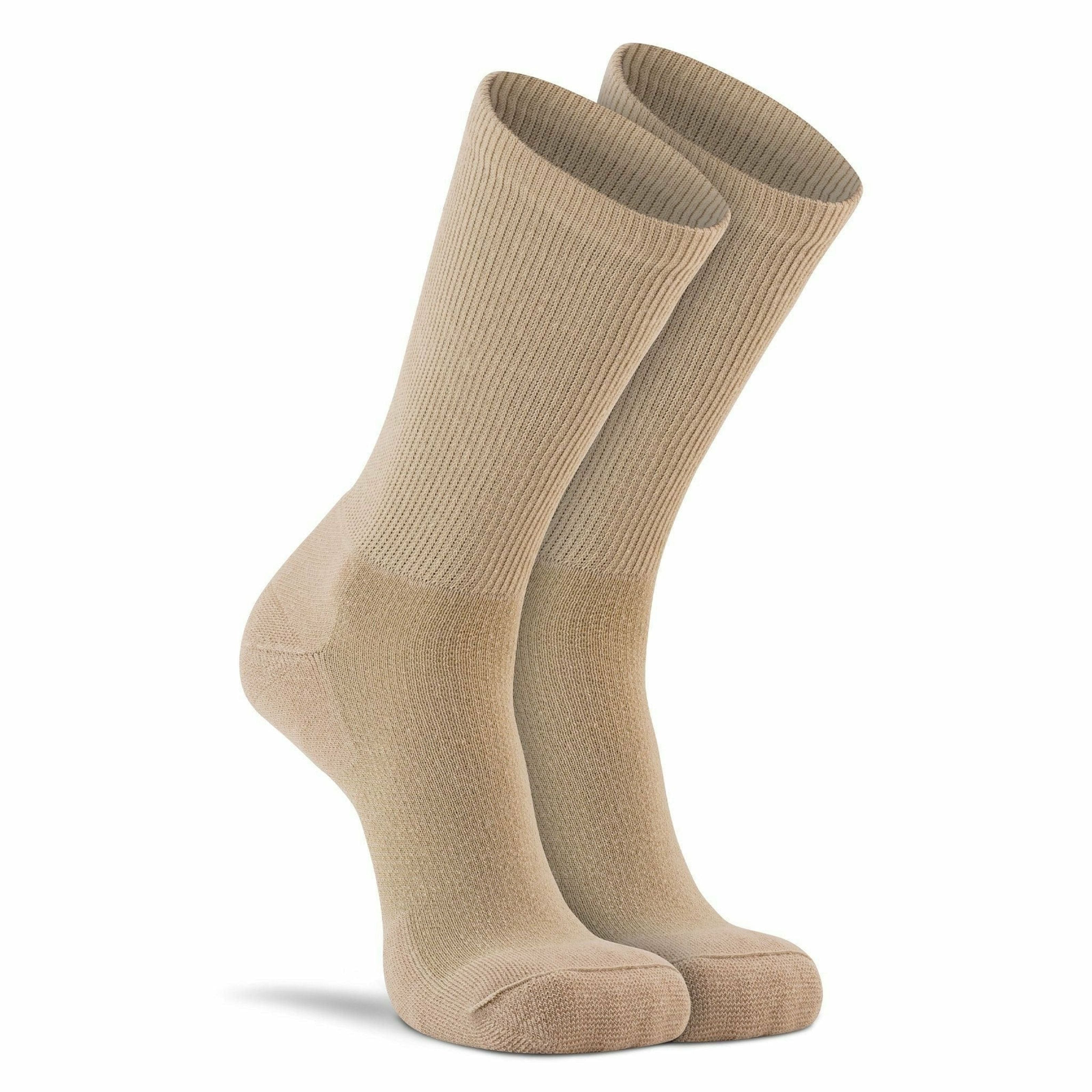 Fox River Diabetic Crew Socks 2-Pack  -  Large / Khaki