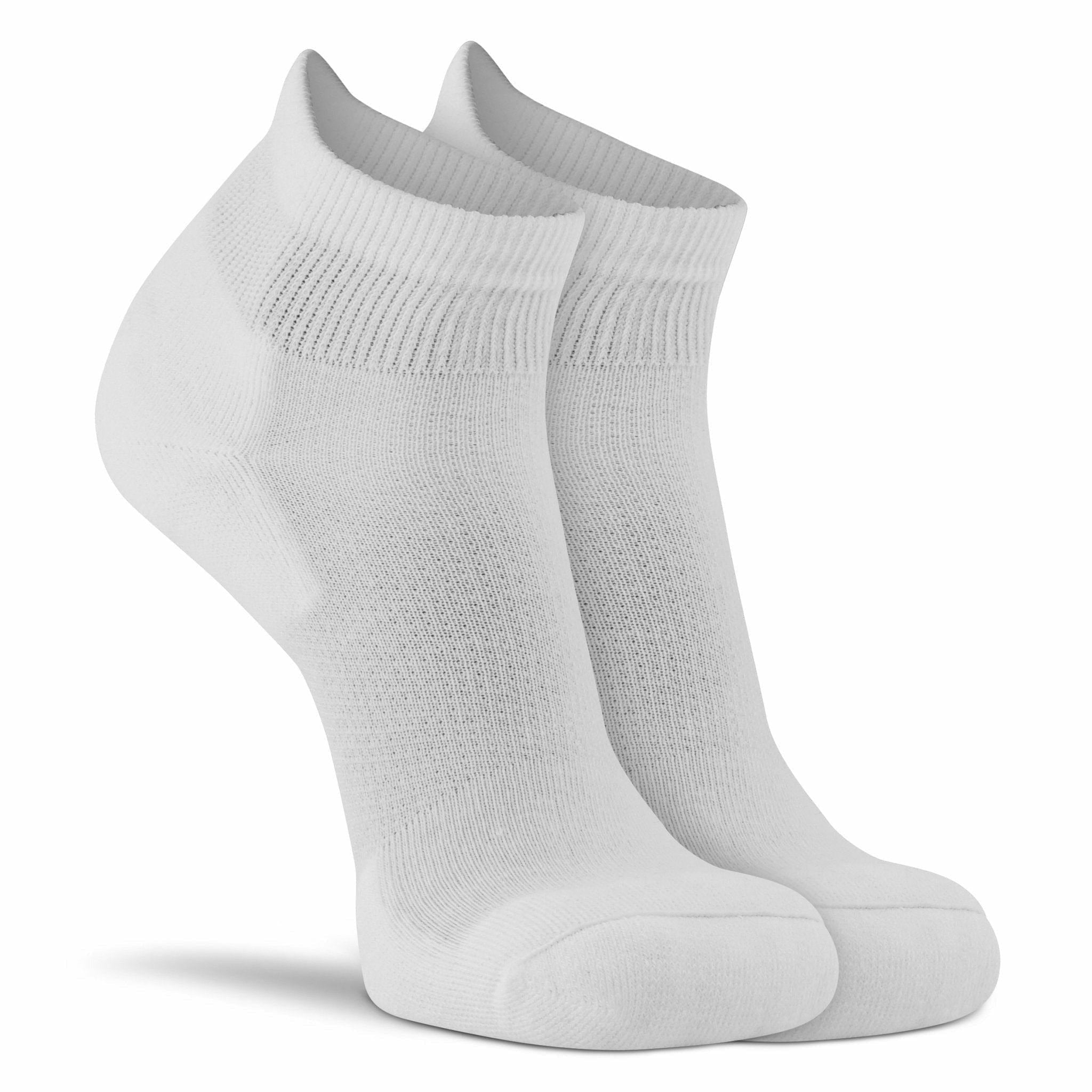 Fox River Diabetic Quarter Crew Socks 2-Pack  -  Large / White