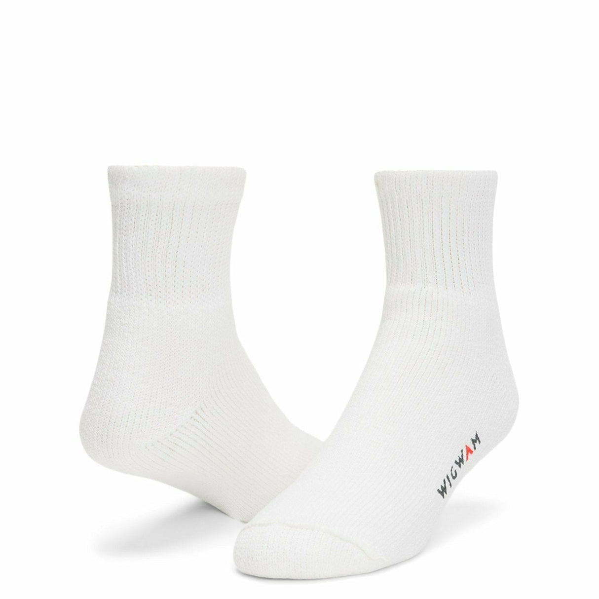 Wigwam King Cotton Quarter Socks  -  Medium / White