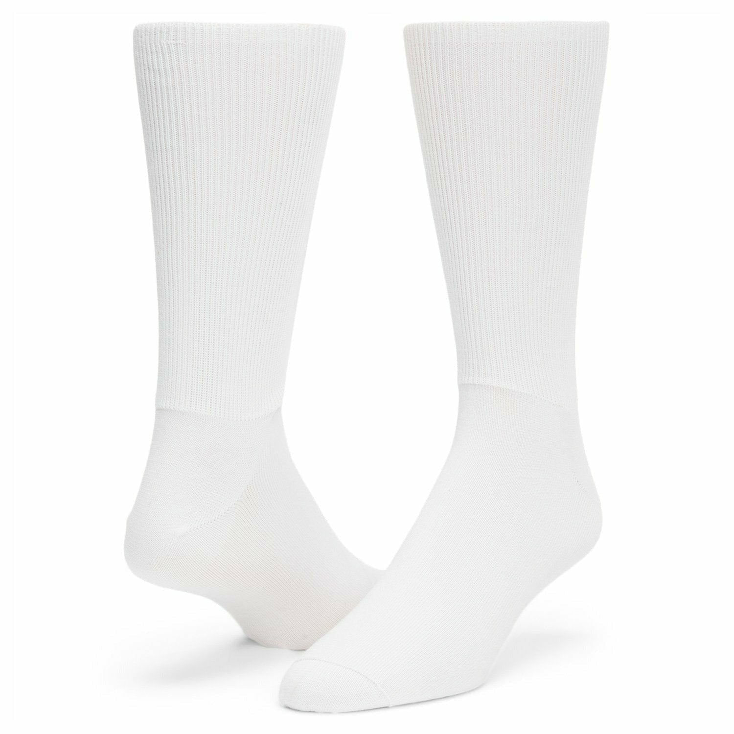 Wigwam Diabetic Walker Ultra-Lightweight Crew Socks  -  Medium / White