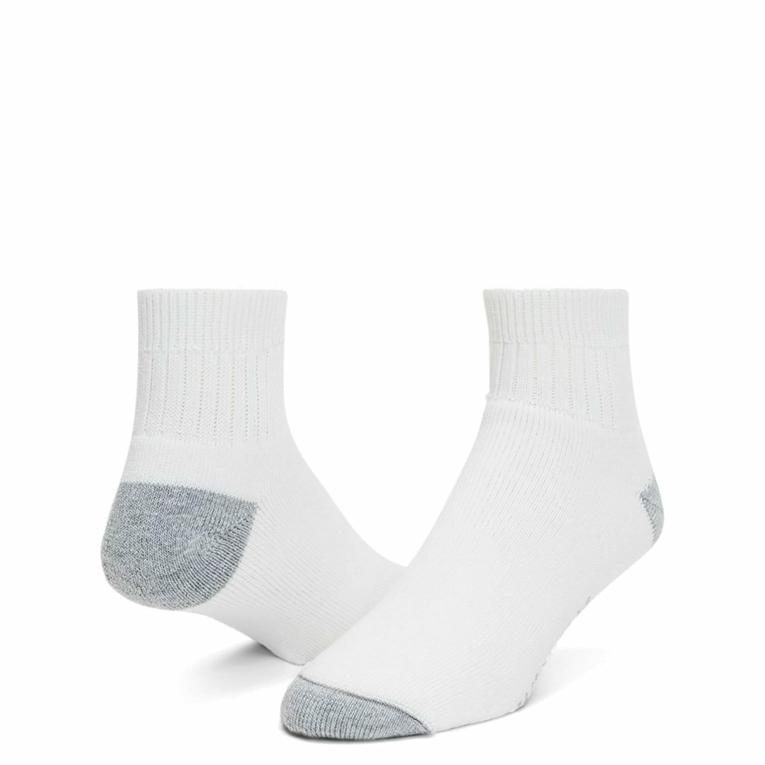 Wigwam Diabetic Sport Quarter Midweight Socks  -  Medium / White