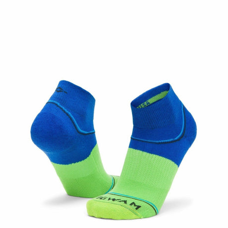 Wigwam Surpass Lightweight Quarter Socks  -  Medium / Blue/Green