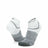 Wigwam Surpass Lightweight Quarter Socks  -  Small / White/Gray