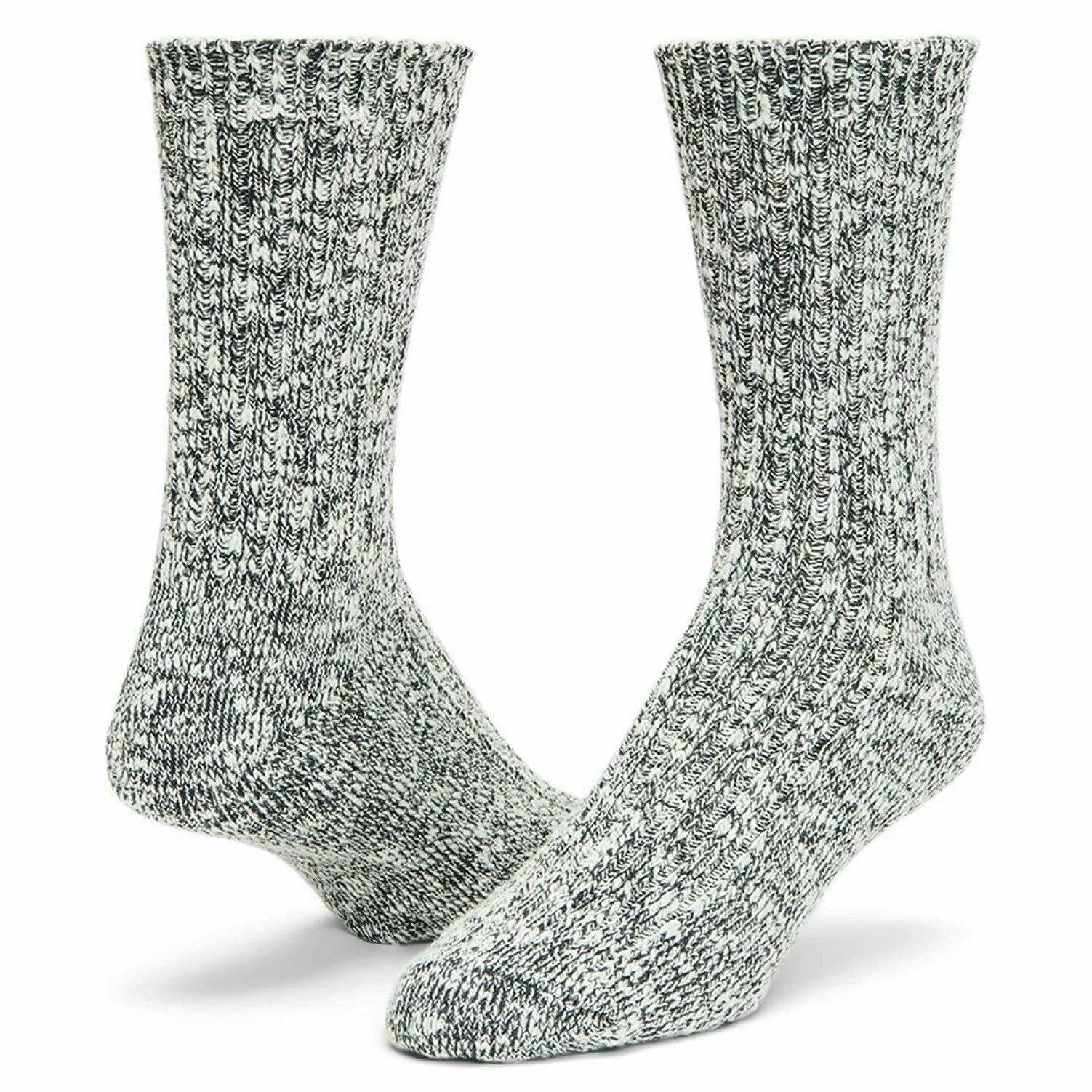 Wigwam Cypress Lightweight Cotton Crew Socks  -  Medium / White/Black