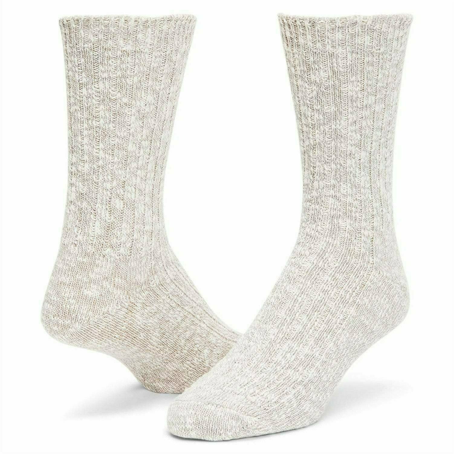 Wigwam Cypress Lightweight Cotton Crew Socks  -  Medium / White/Gray