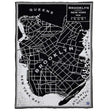 Faribault Mill Brooklyn Map Wool Throw  -  Brooklyn