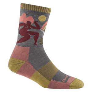 Darn Tough Womens Trailblazer Micro Crew Lightweight Hiking Socks  -  Small / Taupe