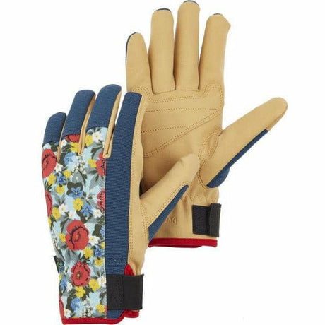 Hestra DuraTan Flex Work Gloves  -  7 / Floral/Tan