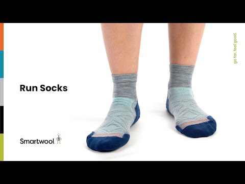 Smartwool Run Zero Cushion Mid Crew Pattern Socks