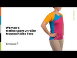 Smartwool Womens Ultralite Mountain Bike 3/4 Sleeve Tee
