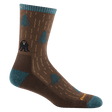 Darn Tough Mens Yarn Goblin Micro Crew Lightweight with Cushion Socks  -  Large / Earth
