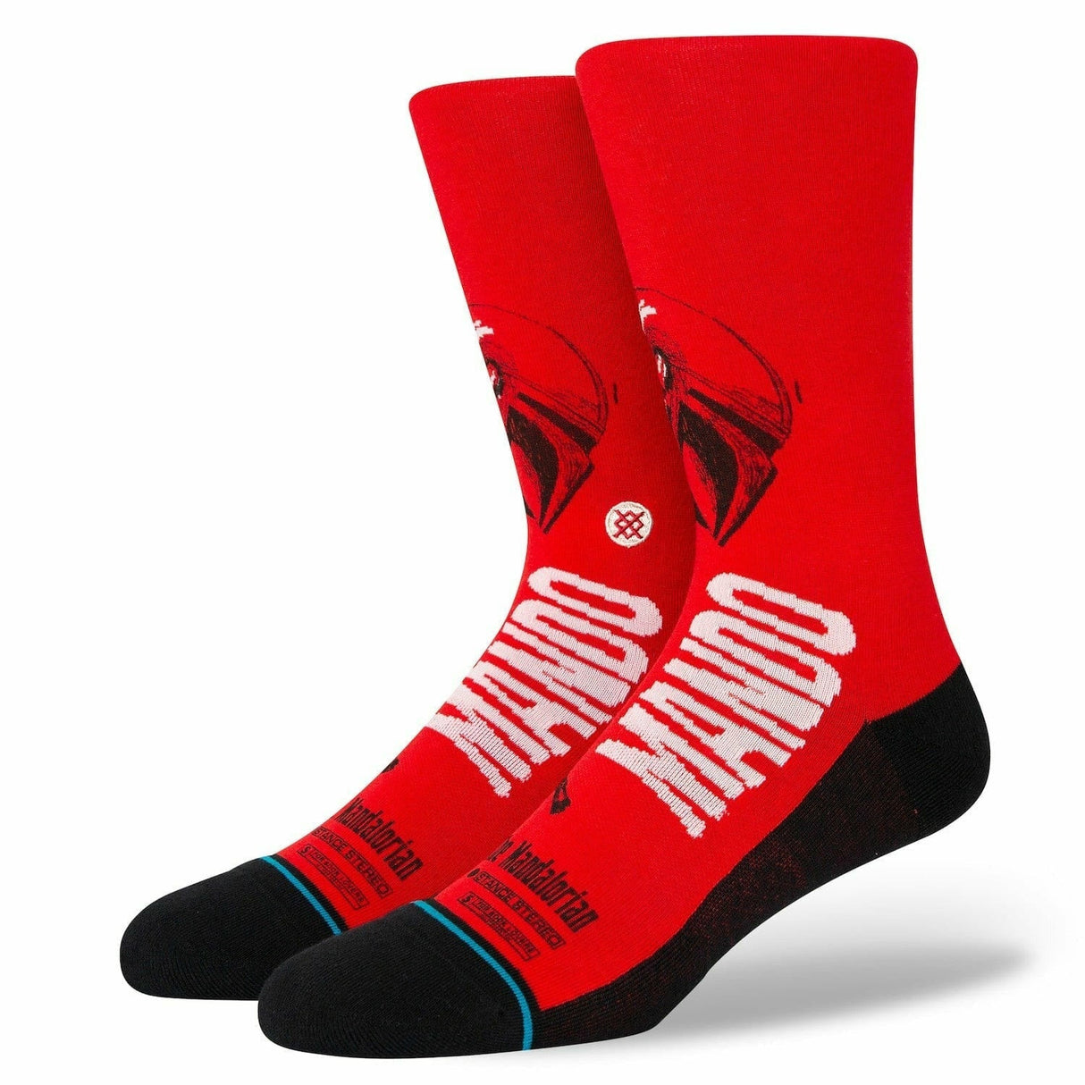 Stance Mando West Crew Socks  -  Medium / Red