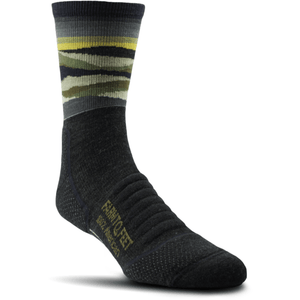 Farm to Feet Max Patch Trail Light Targeted Cushion 3/4 Crew Socks  -  Small / Charcoal