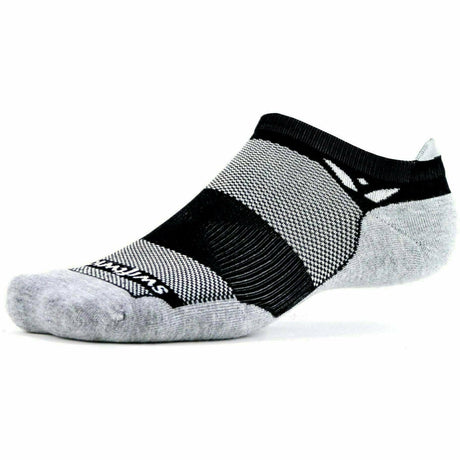 Swiftwick Maxus Zero No Show Tab Socks  -  Medium / Black