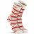 Fox River Womens Red Heel Monkey Stripe Crew Socks  -  Small / Brown Heather