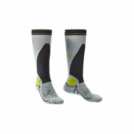 Bridgedale Midweight OTC Ski Socks  -  Medium / Gray/Graphite