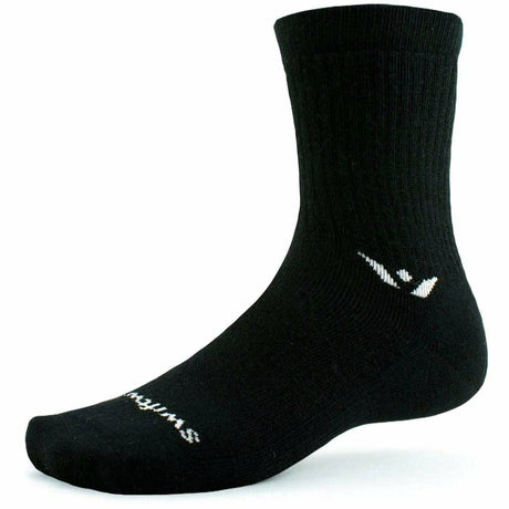 Swiftwick Pursuit Six Medium Hike Socks  -  Small / Black