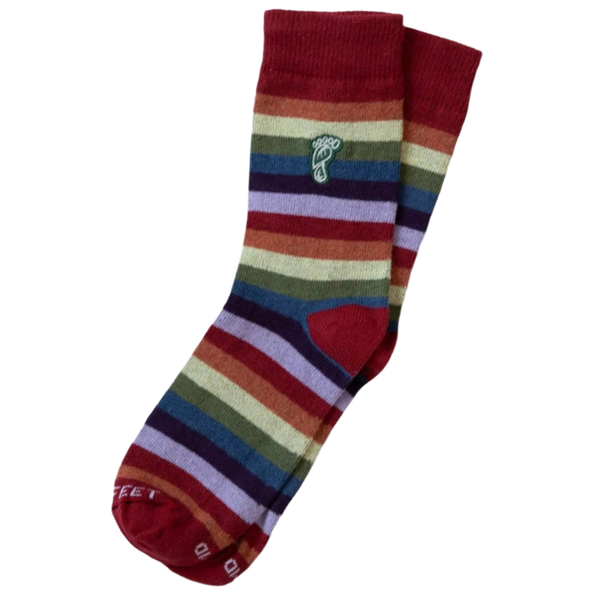 Hippy Feet Rainbows Crew Socks  -  Small / Rainbows
