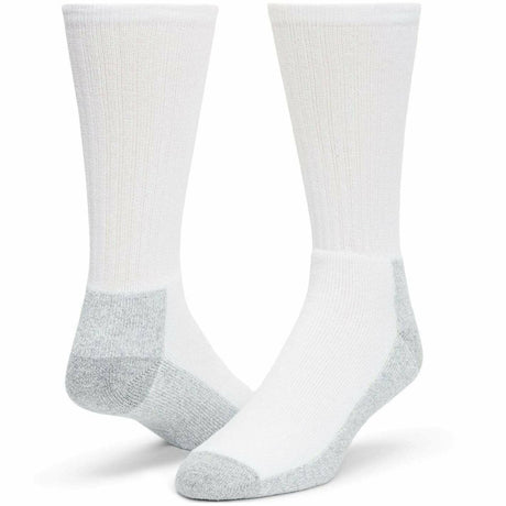 Wigwam At Work Crew Socks  -  Medium / White/Sweatshirt Gray