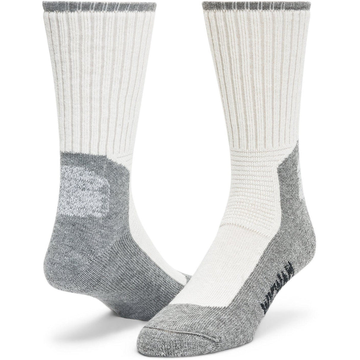 Wigwam At Work DuraSole Pro 2-Pack Socks  -  Medium / White/Gray