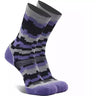 Fox River Womens Sedona Midweight Hiking Crew Socks  -  Medium / Gray/Violet