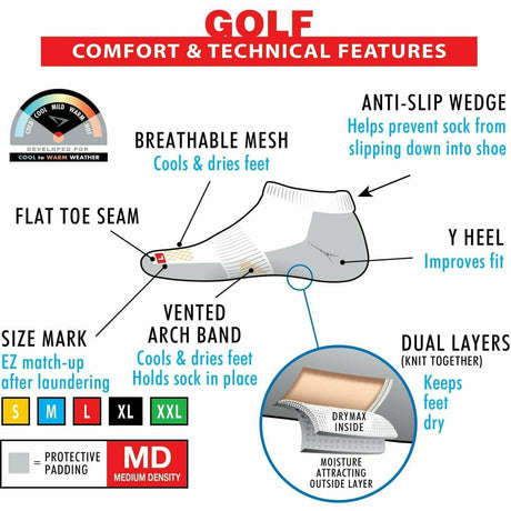 Drymax Golf Crew Socks  - 