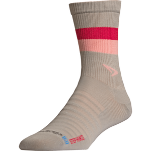 Drymax Hyper Thin Running Crew Socks  -  Small / Gray/Pink