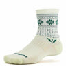 Swiftwick Vision Five Frost Limited Edition Crew Socks  -  Large / Cream Green