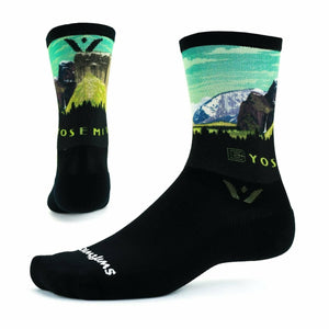 Swiftwick Vision Six Impression National Parks Collection Crew Socks  -  Small / Yosemite