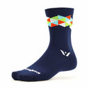 Swiftwick Vision Six Spectrum Crew Socks  -  Small / Navy