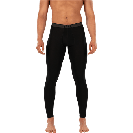 SAXX Mens Roast Master Mid-Weight Base Layer Bottoms  -  Small / Black