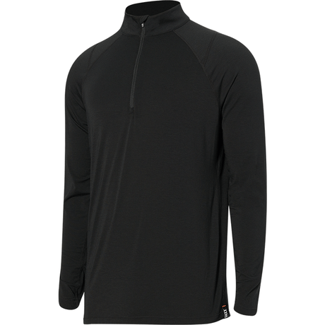 SAXX Mens Roast Master Mid-Weight Base Layer 1/2 Zip  -  Small / Black