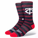 Stance MLB Twins Twist Crew Socks  -  Large / Navy