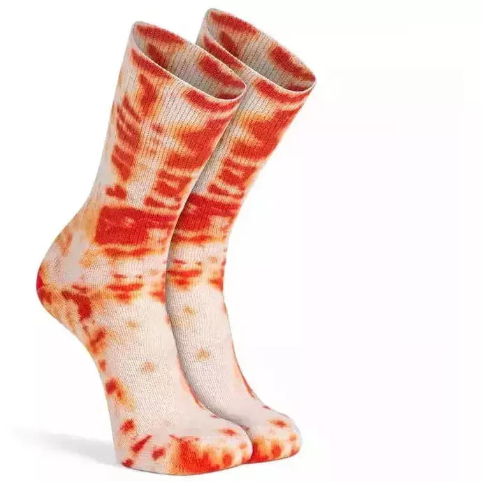 Fox River Tie Dye Rockford Red Heel Lightweight Crew 2-Pack Socks  -  Medium / Orange