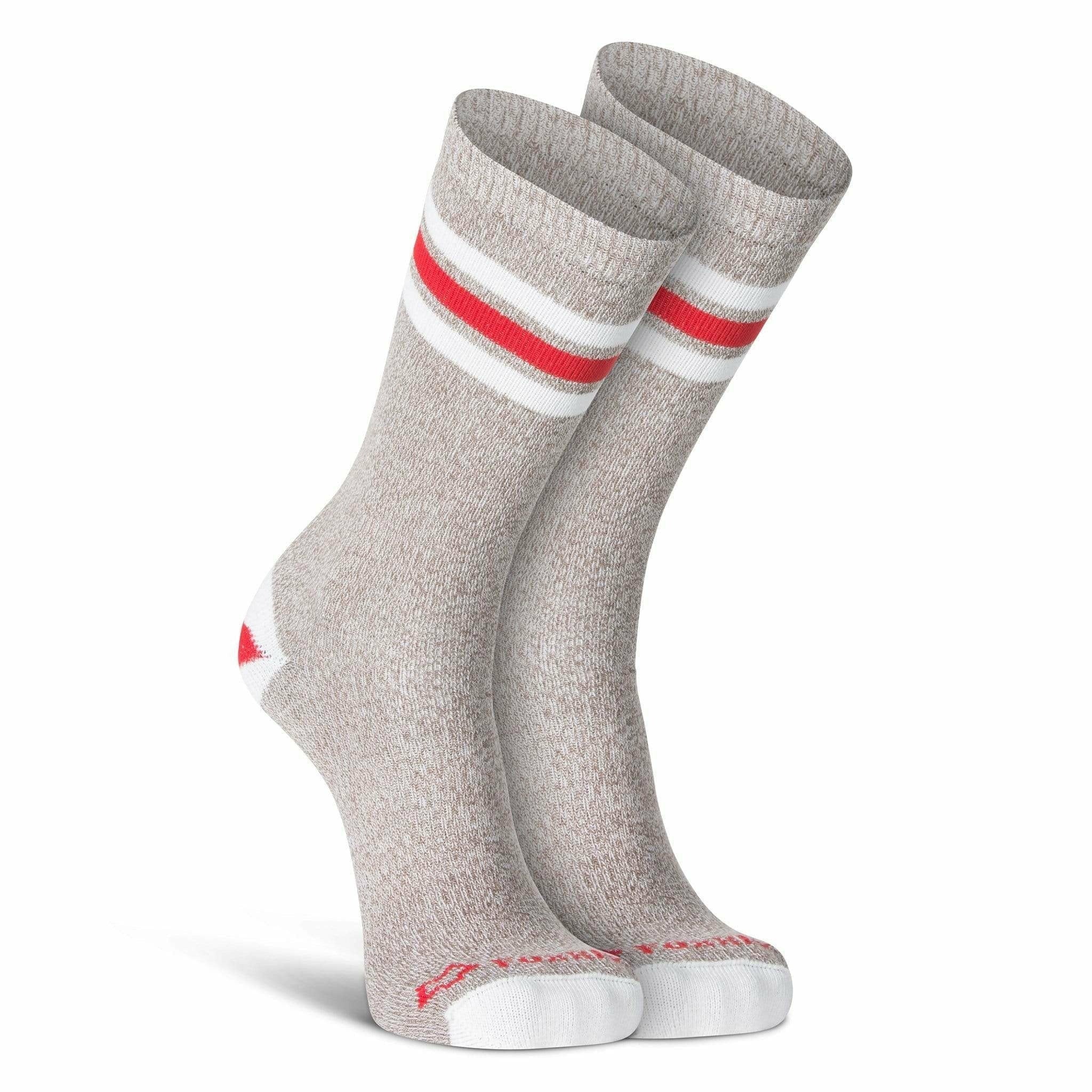 Fox River Tri-Stripe Ultra-Lightweight Crew Socks  -  Medium / Brown Heather